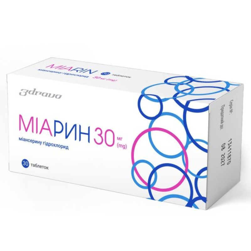 Миарин таблетки покрытые оболочкой 30 мг №30