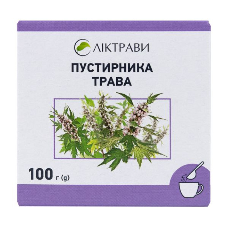 Пустырника трава резано-прессованная пачка с внутренним пакетом 100 г