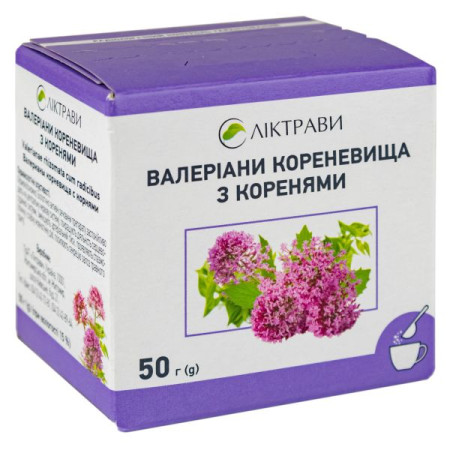 Валерианы корневища с корнями пачка с внутренним пакетом 50 г