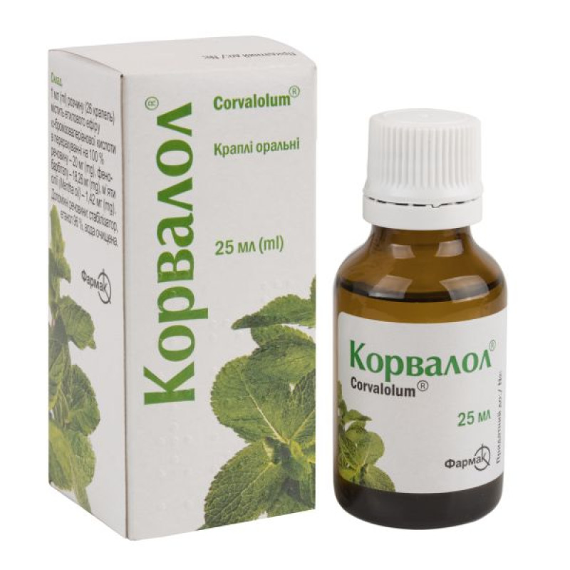 Корвалол капли оральные флакон 25 мл