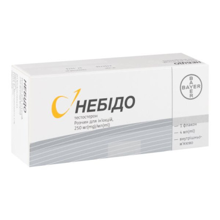 Nebido solution for injection 250 mg/ml vial 4 ml No. 1