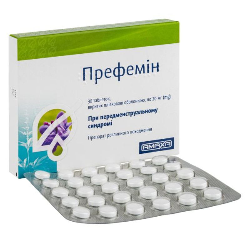 Prefemin film-coated tablets 20 mg blister No. 30