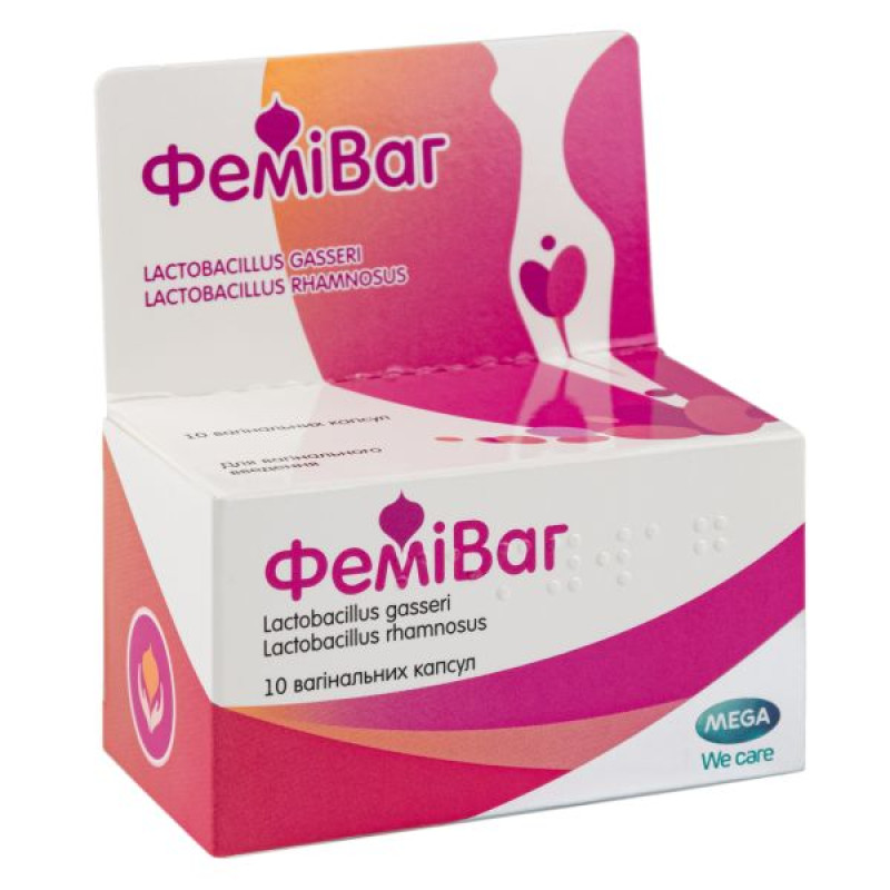 Femivag vaginal capsules tube No. 10