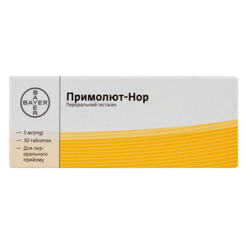 Primolut-nor tablets 5 mg No. 30