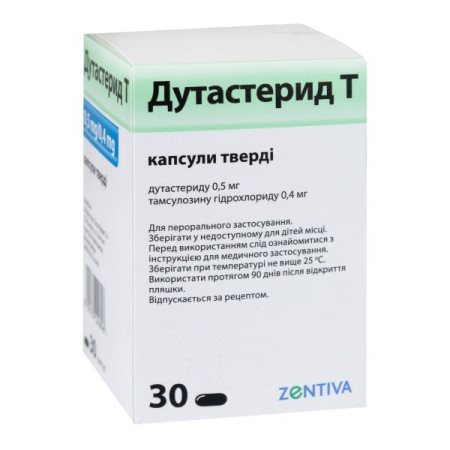 Dutasteride T 0.5mg/0.4mg capsules #30