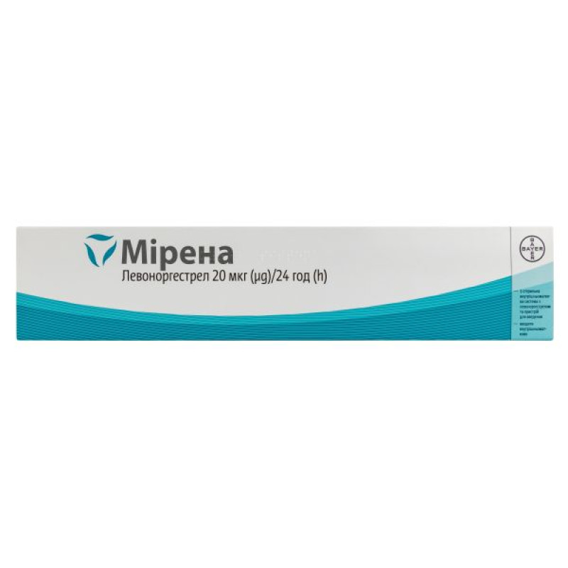 Mirena intrauterine system 20 mcg/24 hours with delivery device #1
