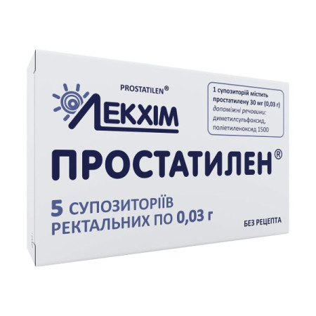 Prostatilen rectal suppositories 0.03 g No. 5