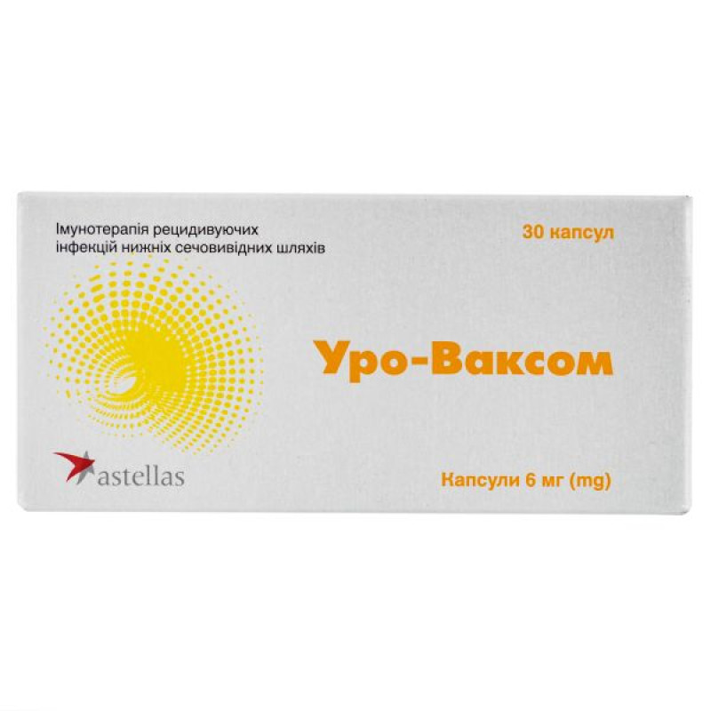 Uro-Vaxom capsules 6 mg blister No. 30