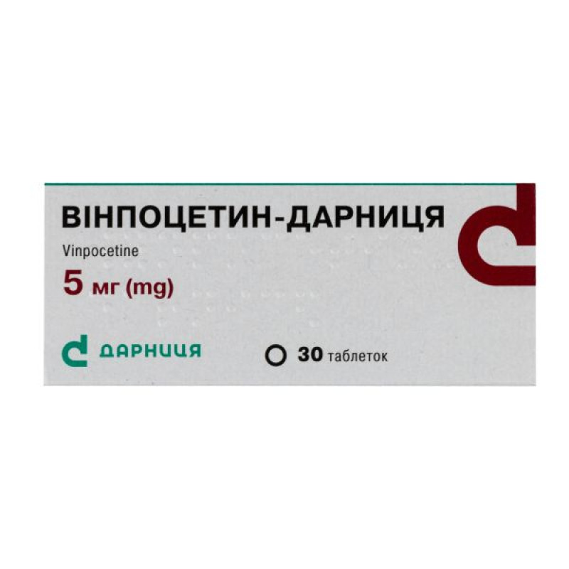 Vinpocetine-Darnitsa tablets 5 mg No. 30