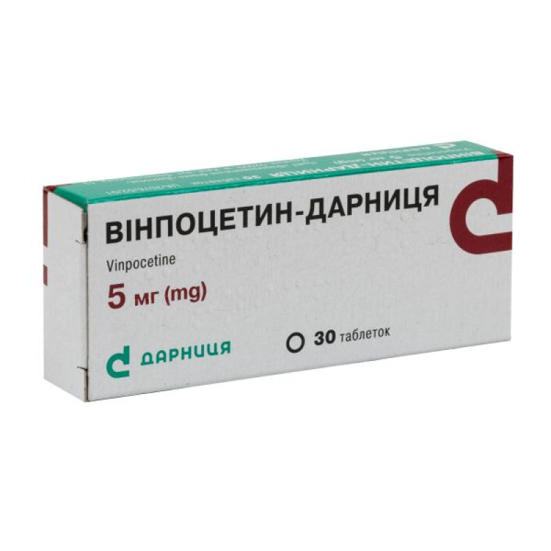 Vinpocetine-Darnitsa tablets 5 mg No. 30