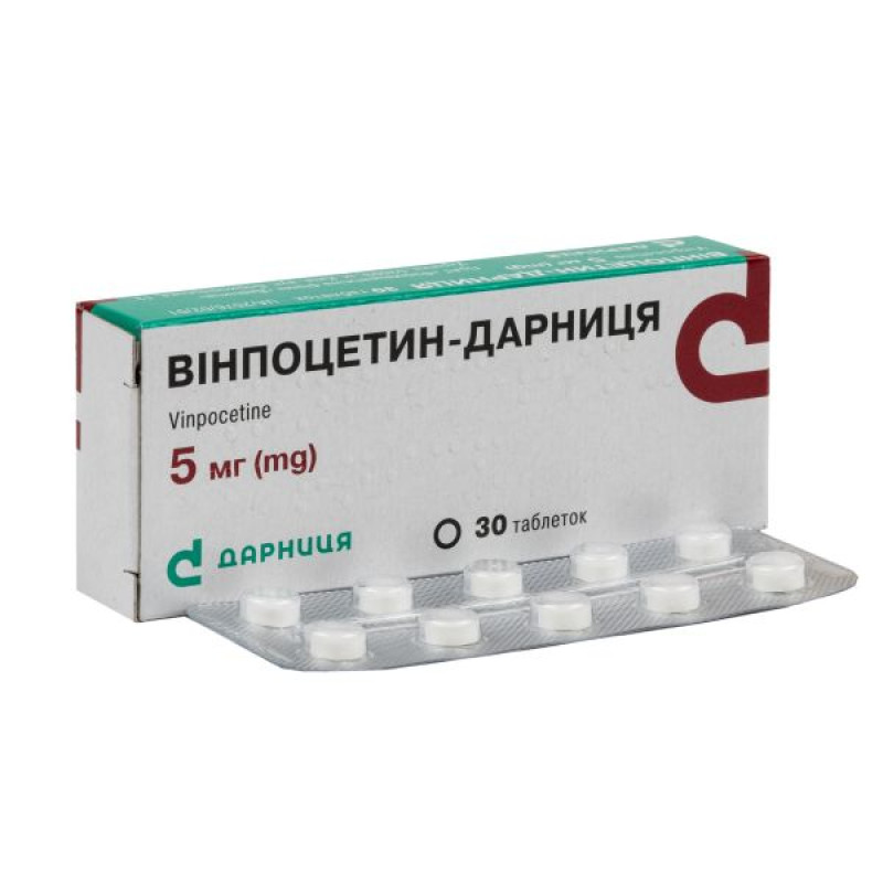Vinpocetine-Darnitsa tablets 5 mg No. 30