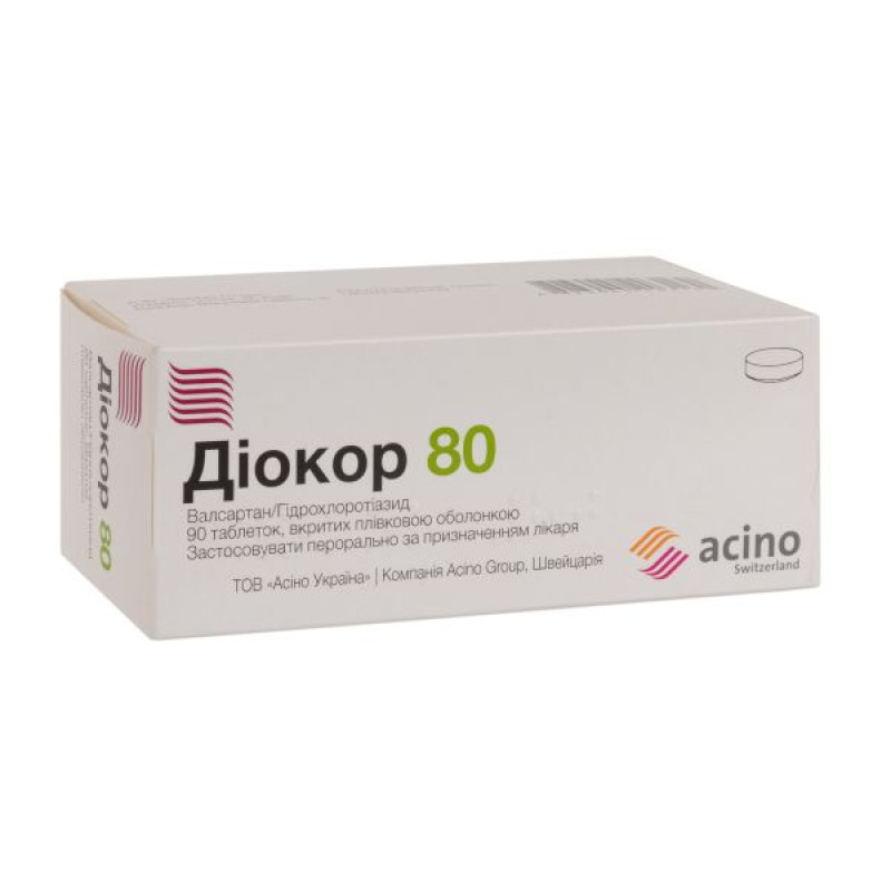Diocor 80 film-coated tablets blister pack No. 90