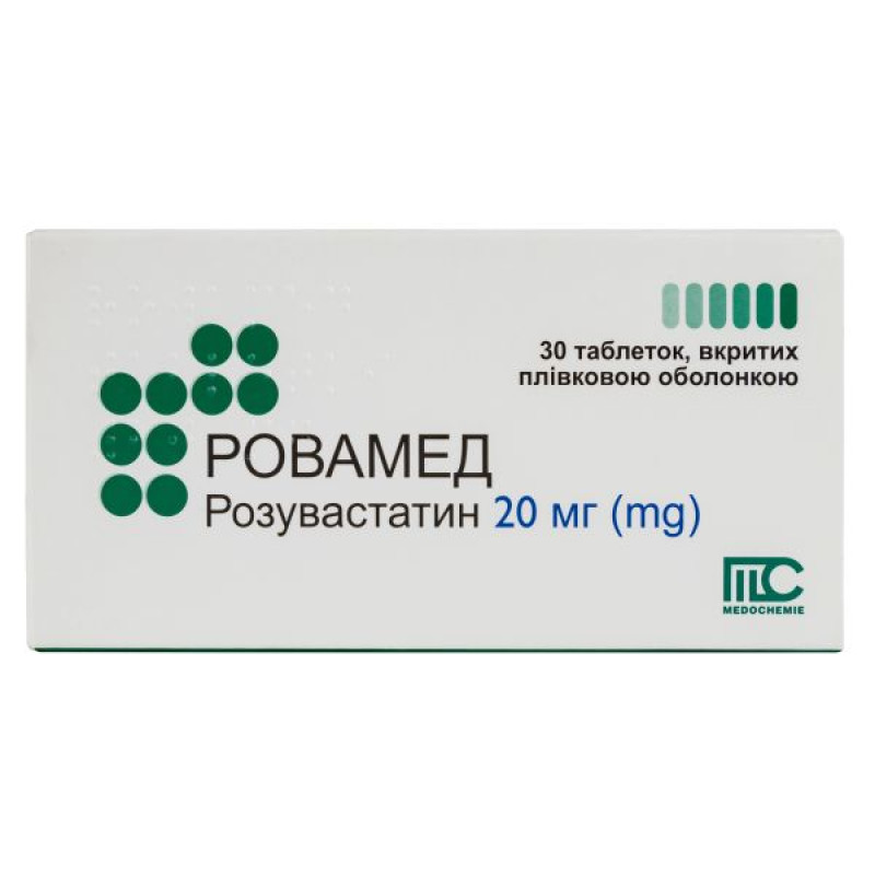 Rovamed film-coated tablets 20 mg blister No. 30