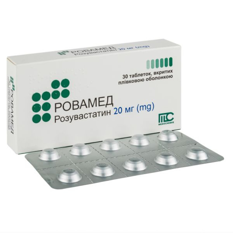 Rovamed film-coated tablets 20 mg blister No. 30
