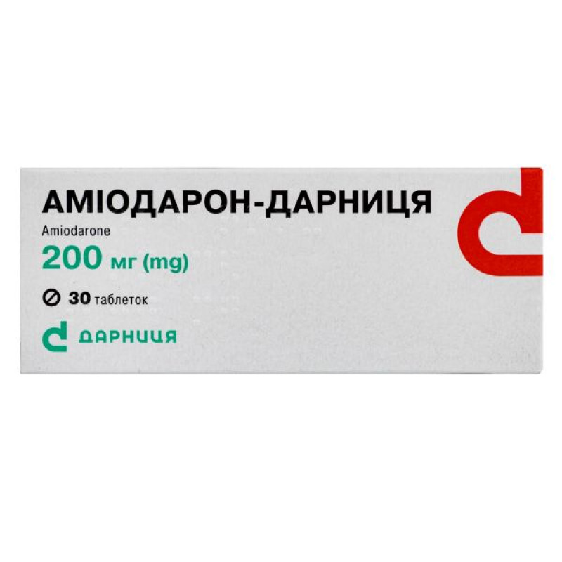 Amiodarone-Darnitsa tablets 200 mg No. 30