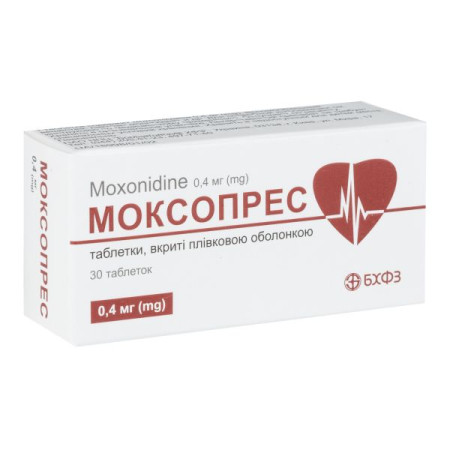 Moxopres tablets 0.4 mg No. 30