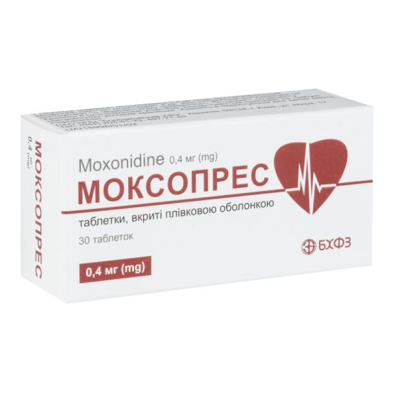 Moxopres tablets 0.4 mg No. 30