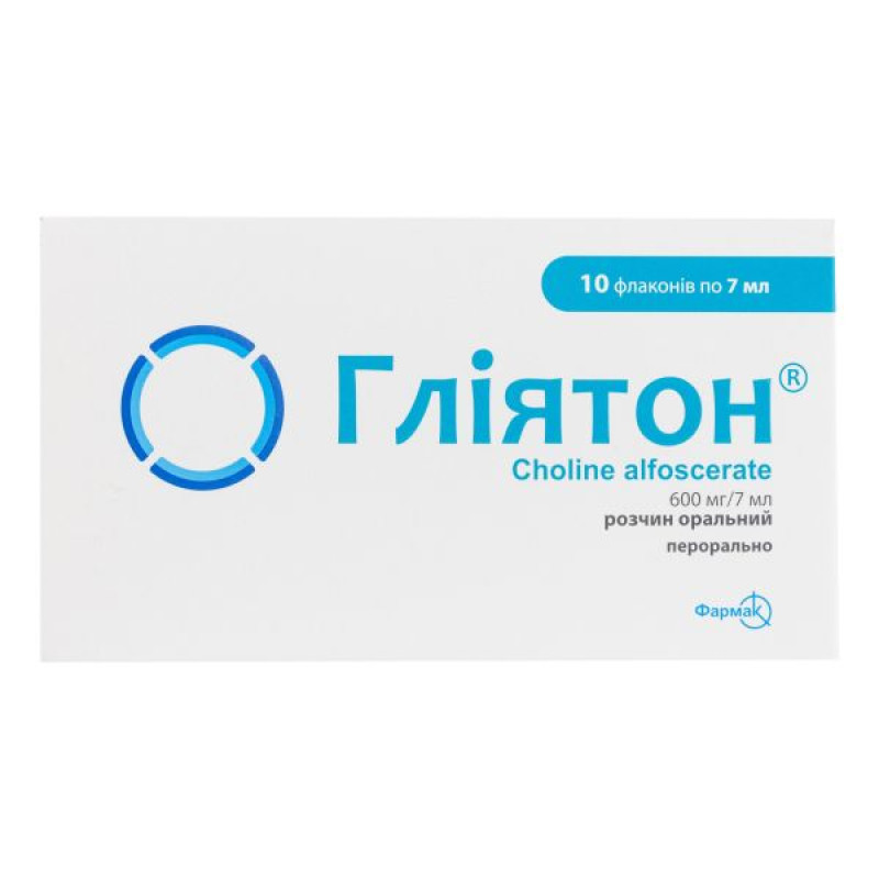 Gliaton oral solution 600 mg/7 ml 7 ml No. 10