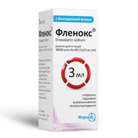 Flenox injection solution 30000IU/3ml Anti-Xa No. 1