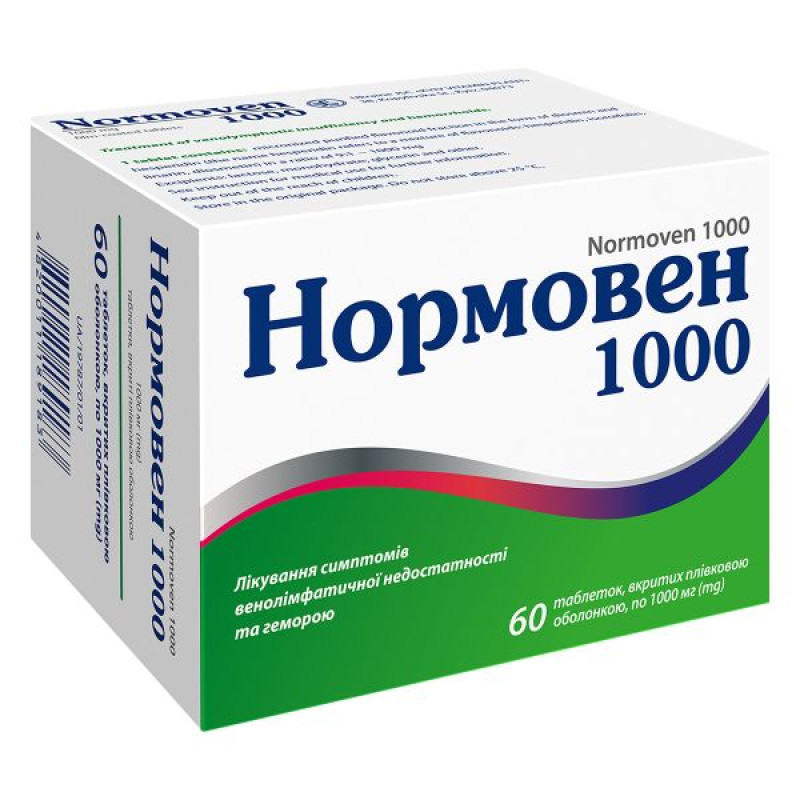 Normoven 1000 tablets coated with a film-coated tablet, blister No. 60
