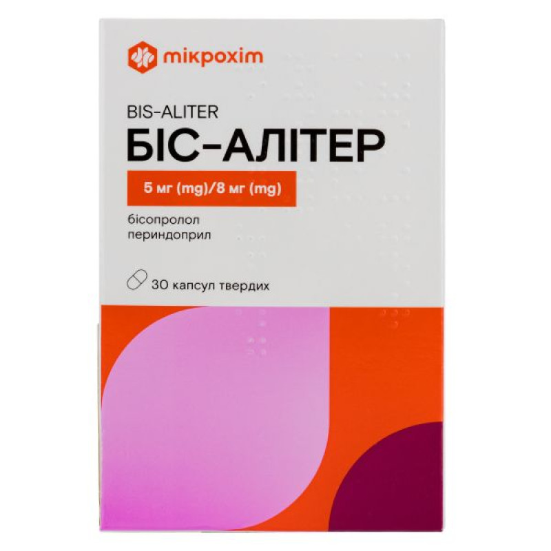 Bis-Aliter capsules 5 mg + 8 mg blister No. 30