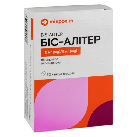 Bis-Aliter capsules 5 mg + 8 mg blister No. 30