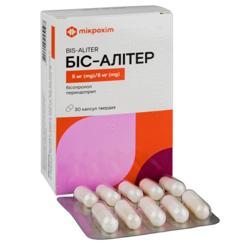 Bis-Aliter capsules 5 mg + 8 mg blister No. 30