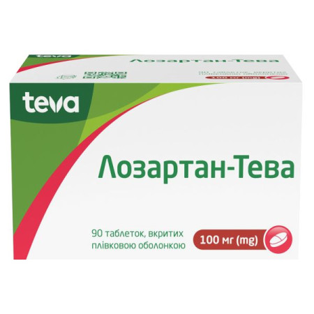 Losartan-Teva film-coated tablets 100 mg No. 90