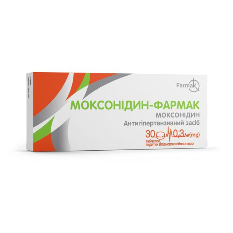 Moxonidine-Farmak film-coated tablets 0.3 mg blister No. 30