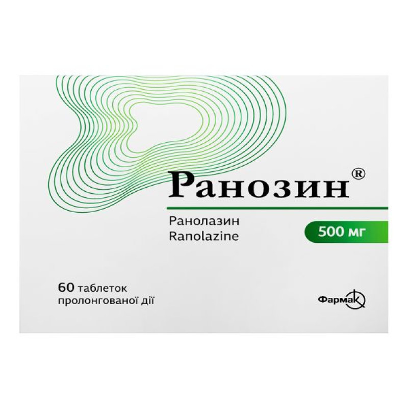 Ranozin prolonged-release tablets 500 mg blister No. 60