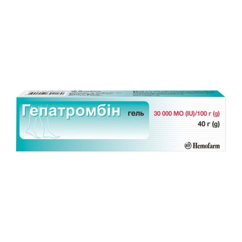 Hepatrombin gel 30,000 IU/100 g tube 40 g
