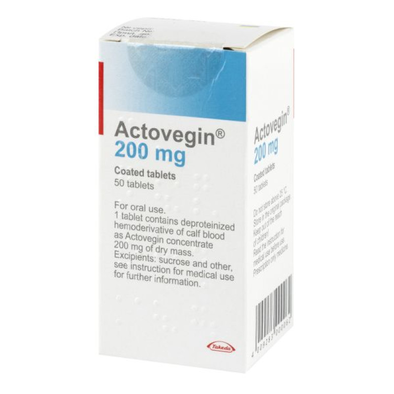 Actovegin film-coated tablets 200 mg No. 50