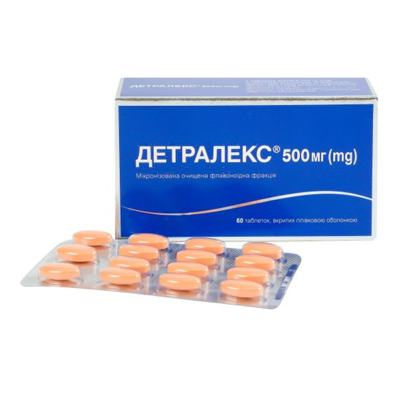 Detralex 500 mg film-coated tablets No. 60