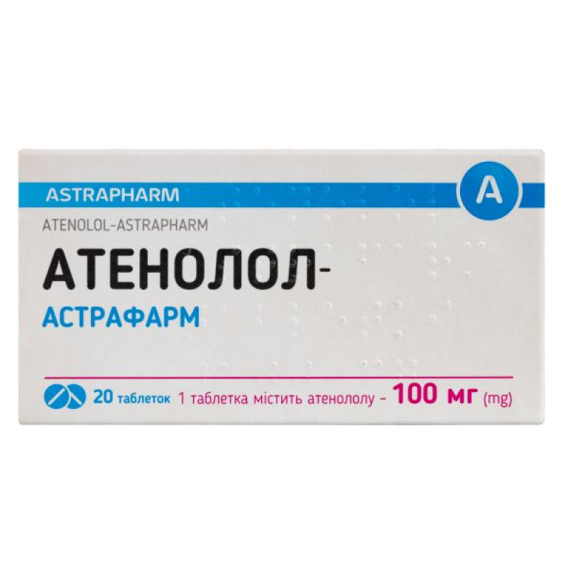 Atenolol-Astrafarm tablets 100 mg No. 20