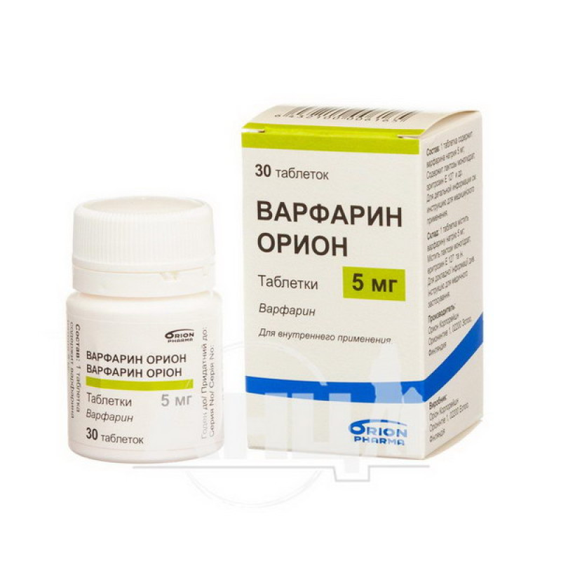Warfarin Orion tablets 5 mg No. 30