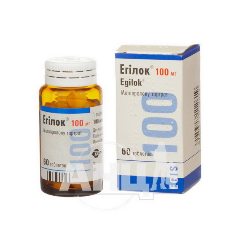 Egilok tablets 100 mg bottle No. 60