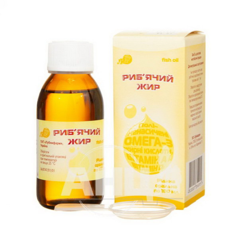 Fish oil liquid oral bottle 100 ml