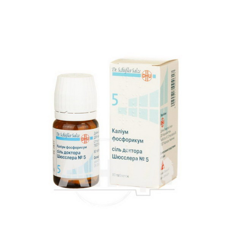 Potassium phosphoricum salt Dr. Schussler No. 5 tablets bottle No. 80