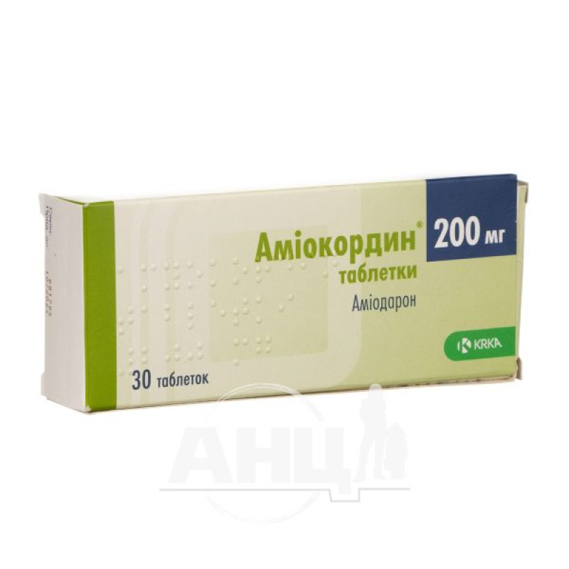Amiokordin tablets 200 mg No. 30