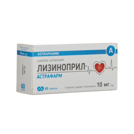 Lisinopril tablets 10 mg No. 60
