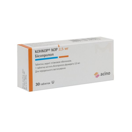Concor Cor film-coated tablets 2.5 mg blister No. 30
