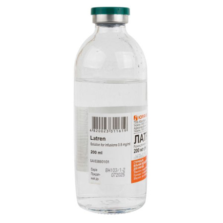 Latren solution for infusion 0.5 mg/ml bottle 200 ml
