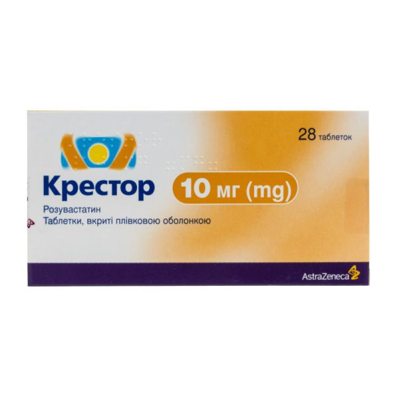 Crestor film-coated tablets 10 mg No. 28