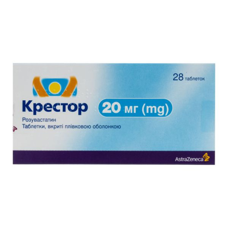 Crestor film-coated tablets 20 mg No. 28