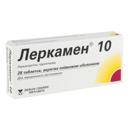 Lercamen 10 film-coated tablets 10 mg No. 28
