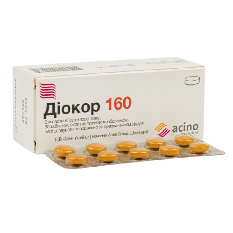 Diocor 160 film-coated tablets blister pack No. 30