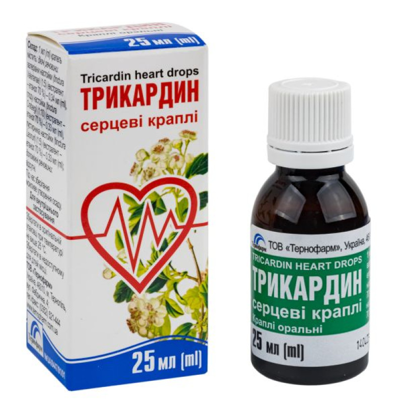 Tricardin heart drops bottle 25 ml