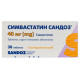 Simvastatin Sandoz film-coated tablets 40 mg blister No. 30