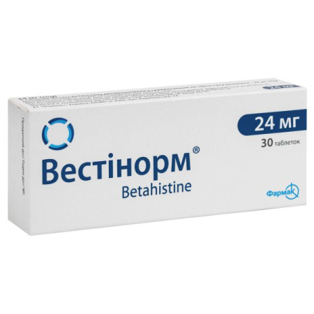 Vestinorm tablets 24 mg blister No. 30