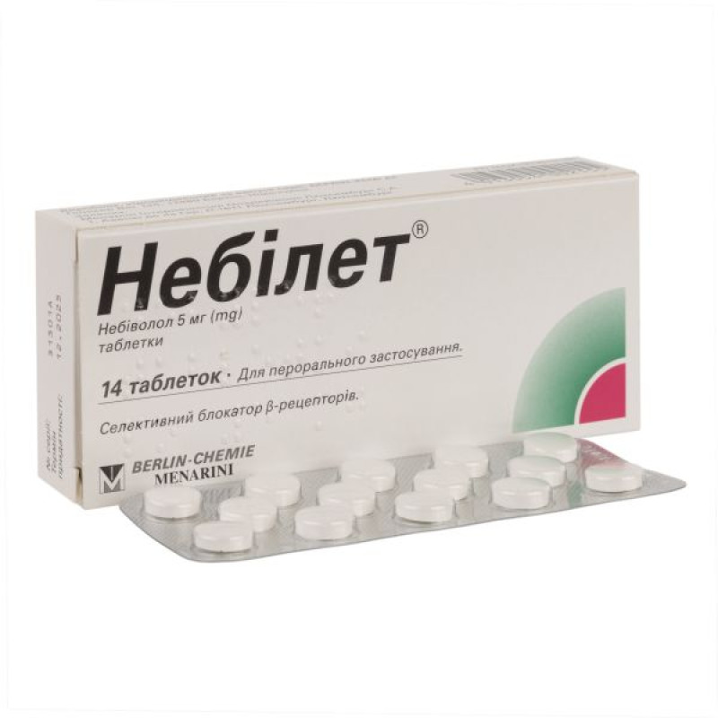 Nebilet tablets 5 mg blister No. 14